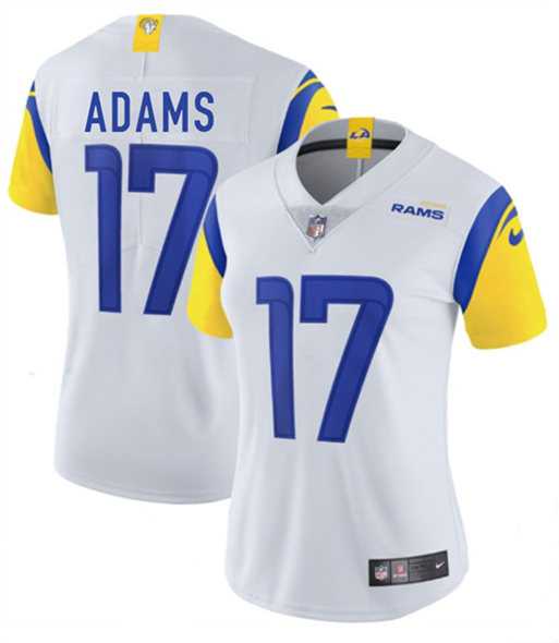 Womens Los Angeles Rams #17 Davante Adams White 2025 Vapor Untouchable Limited Stitched Jersey Dzhi->los angeles rams->NFL Jersey